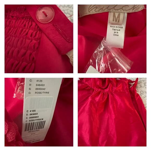 Hutch Sleeveless Rosette Romper In Rose Tyrie Size M - Picture 6 of 8